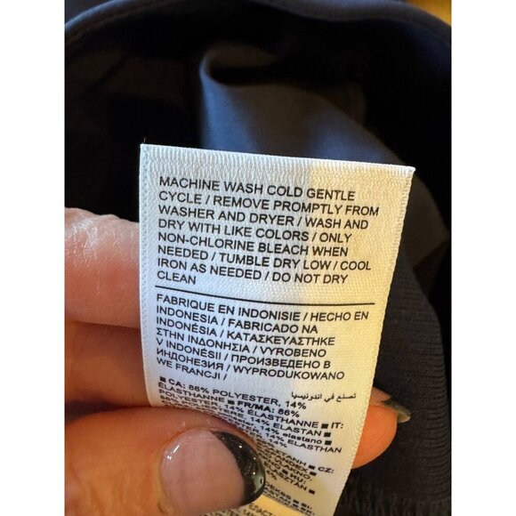 Athleta Pants Women 0 Navy Blue Brooklyn High Rise‎ Ankle Athleisure Athletic - Picture 11 of 12